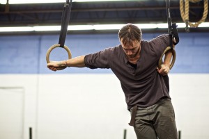 No, it's not strictly speaking a ring dip, but it's a great example of Nick showing good position and stability at the bottom support position.